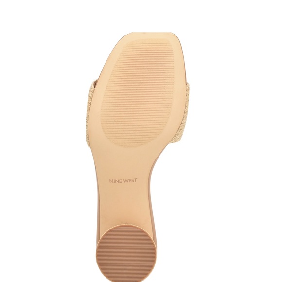 NWT Nine West Mapeli Heeled Slide Sandals Size 9.5 - Picture 8 of 8